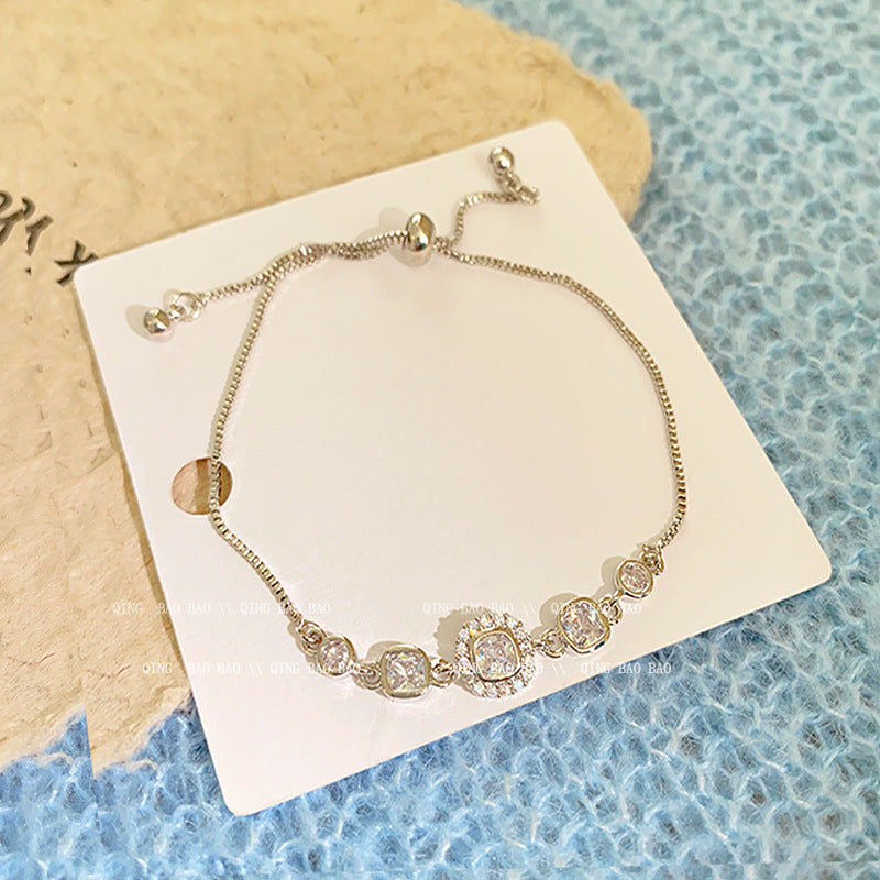 Wholesale titanium steel female niche all-match light luxury high-end lovers bracelet